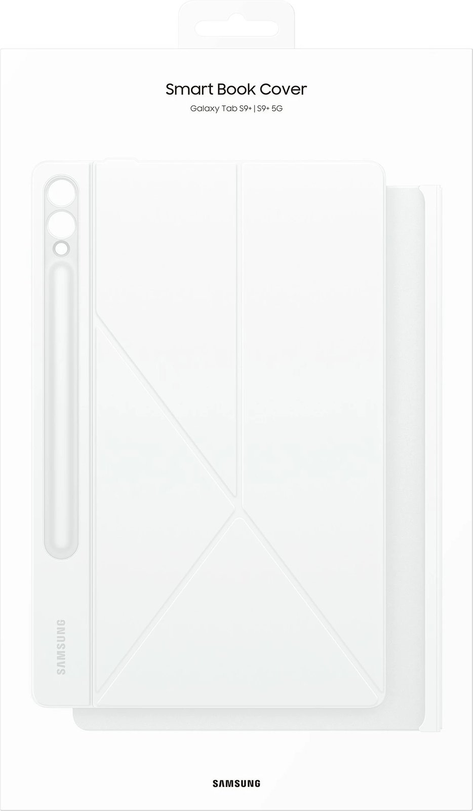 Mbështjellës Samsung Galaxy Tab S9+, Flip case, 31.5 cm, Bardhë
