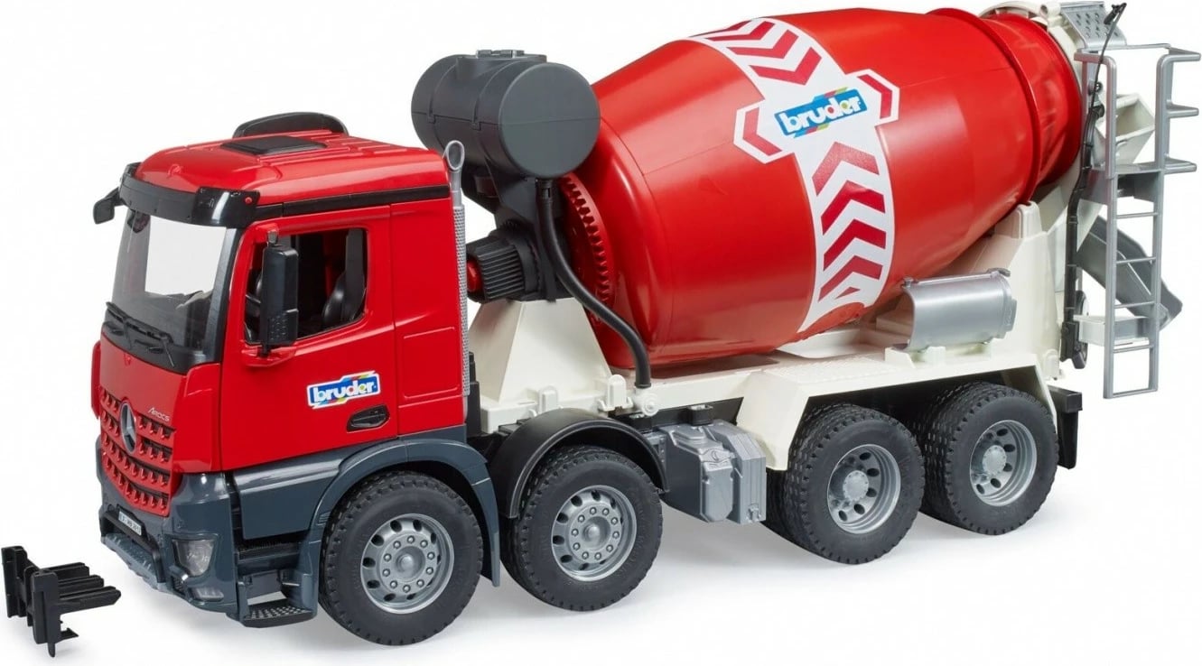 Kamion mikser betoni BRUDER Mercedes Benz Arocs, 1:16, Kuq