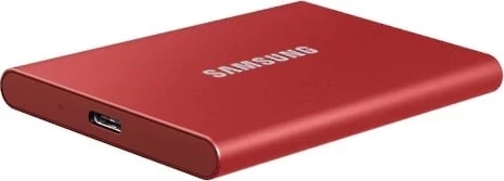 SSD portabël Samsung T7, 2TB, USB 3.2, i kuq