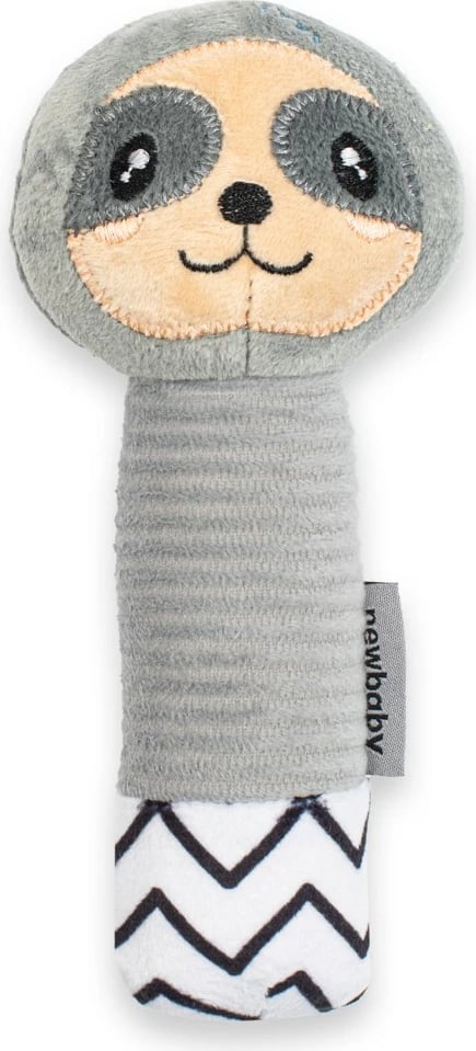 Gringëlluese pelushi me fishkëllimë, New Baby, Sloth Toys, për bebe, multingjyrëshe