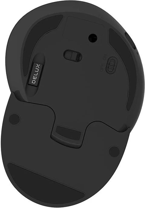 Maus vertikal pa tela Delux M618G DB, Bluetooth/2.4G, gri
