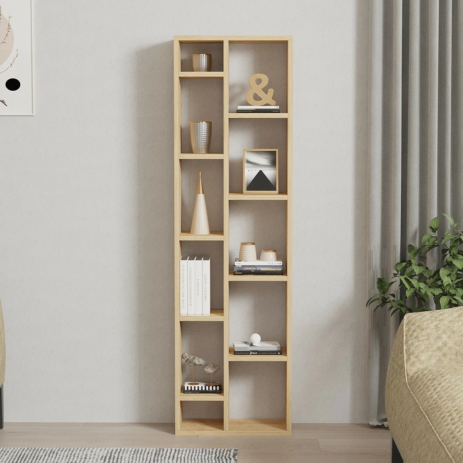 Raft librash Hanah Home, Tomi, ngjyrë lisi safir