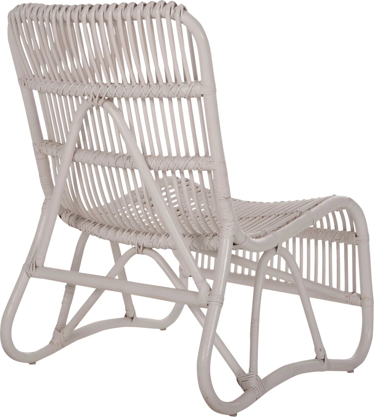 Karrige e jashtme BRONNY, rattan, ngjyrë e bardhë, FH9644.02, 60x82x92 cm