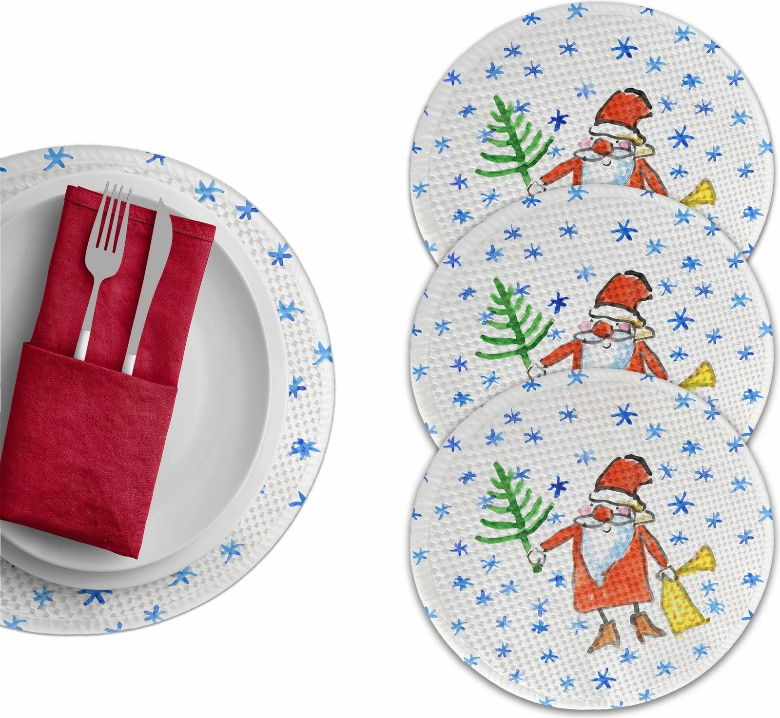 Set nënshimesh tavoline Hermia Concept, shumëngjyrëshe, 2399Supla, 4 copë