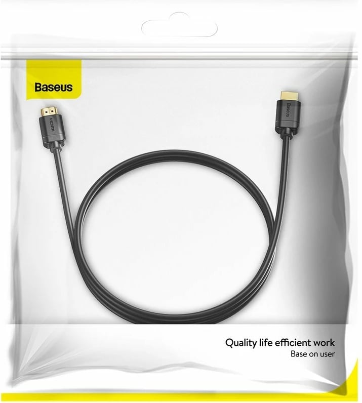 Kabllo HDMI Baseus CAKGQ-B01, 2m, 4K, 60Hz, e zezë