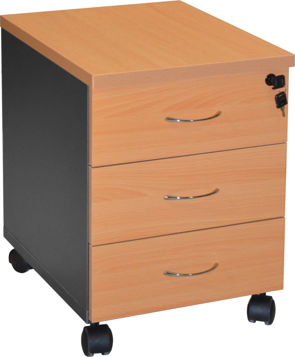 Sirtar profesional për zyre, FH2011.01, ngjyrë lisi, me 3 sirtarë, 38X48X53cm