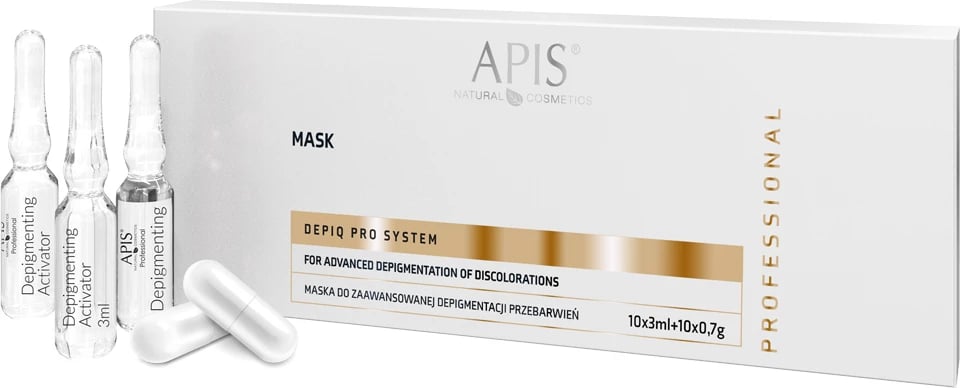 Maskë për fytyrë për femra APIS Depiq Pro System, 10x3ml + 10x0.7g
