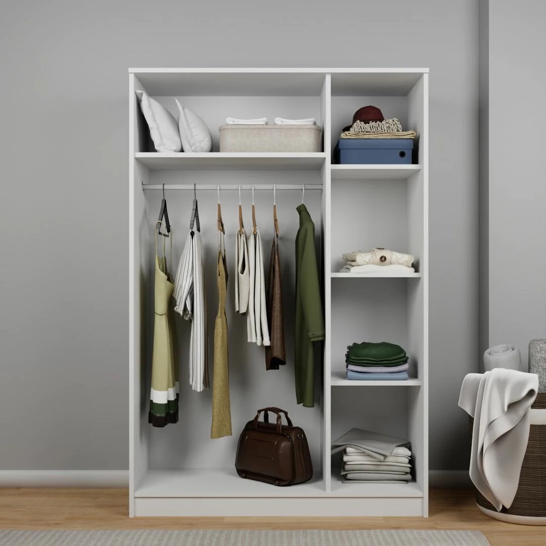 Dollap për rroba, ngjyrë e bardhë, Skye Decor Kardelen 1600-101