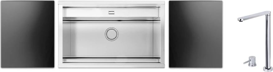 Lavaman Apell RE791IKITB, 79 x 51 cm, çelik inox