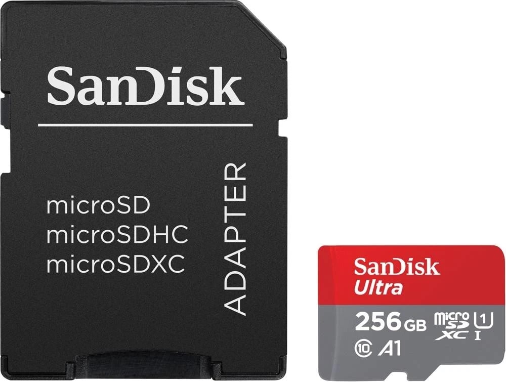 Kartë e memories SanDisk Ultra, microSDXC Extreme, 256GB + përshtatës