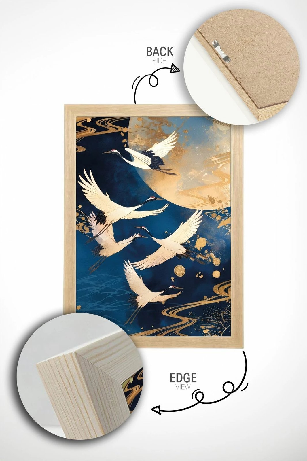 Pikturë dekorative me kornizë, Wallity, Artsrmdl28, shumëngjyrëshe