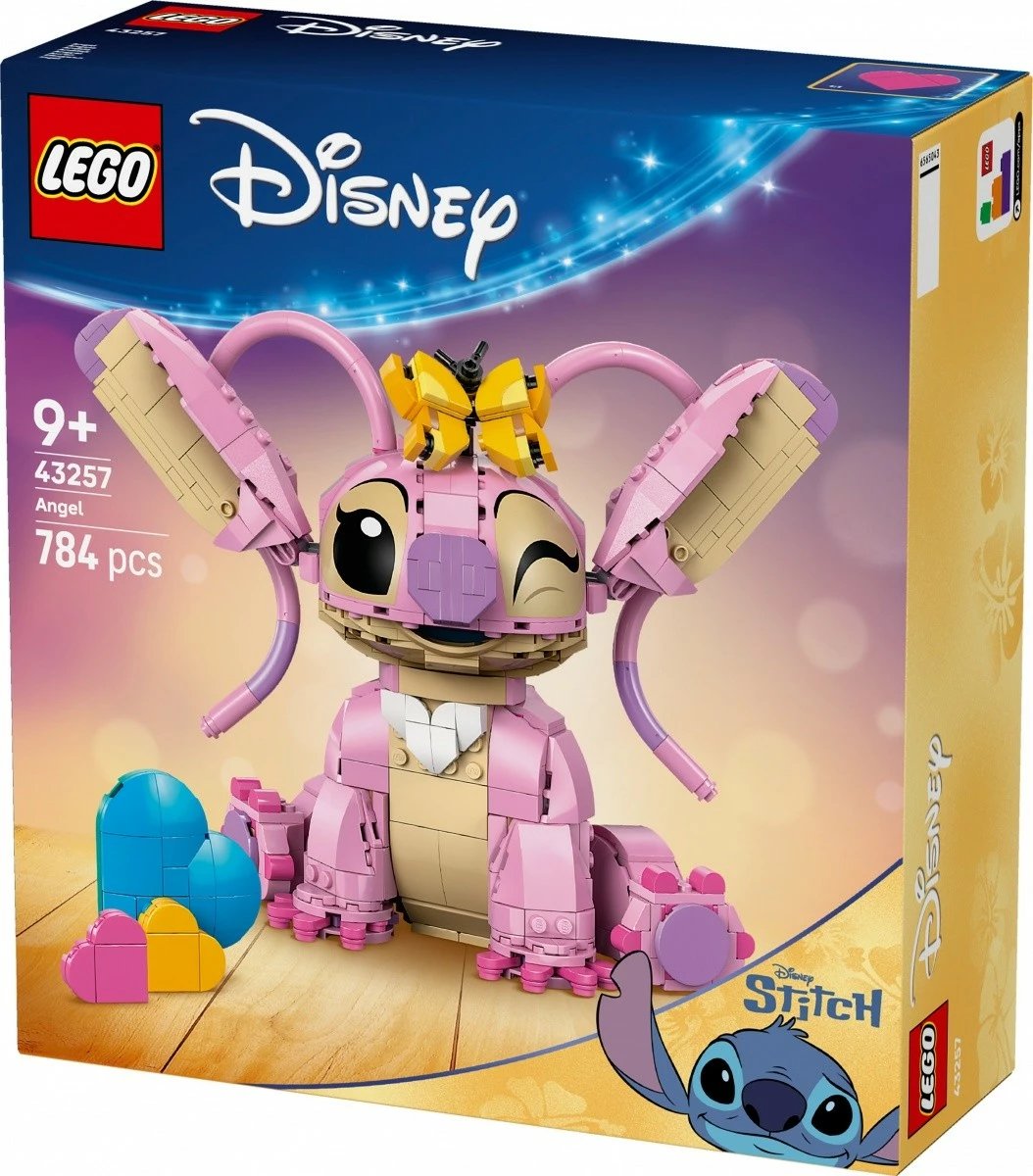 Set LEGO Disney Angel 43257, 784 pjesë, 25 cm, rozë