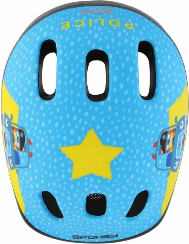 Kaskë Biciklete për Djem Spokey Fun M, Blu dhe Verdhe