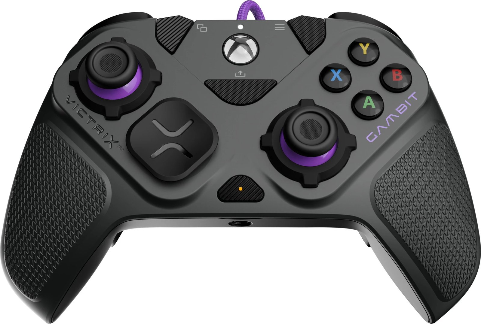 Gamepad PDP 049-006-GY, PC, Xbox One, Xbox Series S/X, Wired, 3 m, Ngjyrë e zezë, gri, vjollcë
