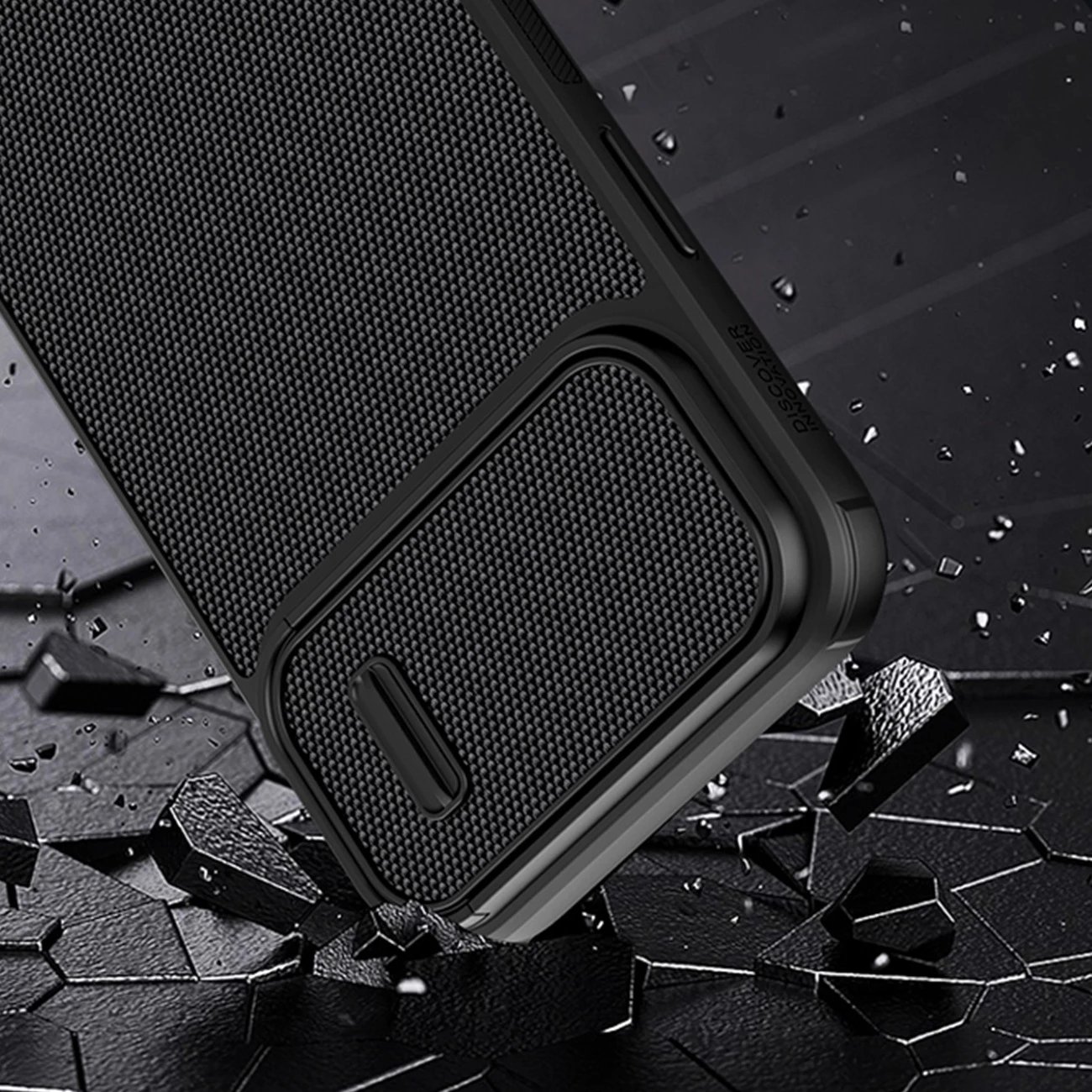 Mbështjellës Nillkin Textured S Case për iPhone 14 Pro Max me mbulesë kamere, e gjelbër e errët