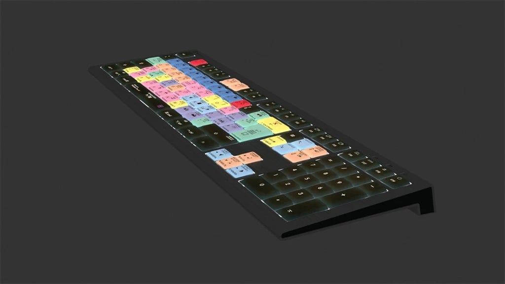 Tastierë LogicKeyboard Astra 2 për Adobe Premiere Pro CC, Mac, DE layout