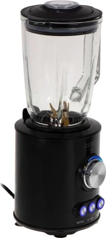 Blender tavoline, Camry CR 4088, enë qelqi 1.5L, tehe çelik inox të veshura me titan (6 skaje), 800W max 1800W, 2 shpejtësi 3 programe, me grirës qelqi 300ml, piano black Blender tavoline, Camry CR 4088, enë qelqi 1.5L, tehe çelik inox të veshura me titan (6 skaje), 800W max 1800W, 2 shpejtësi 3 programe, me grirës qelqi 300ml, piano black