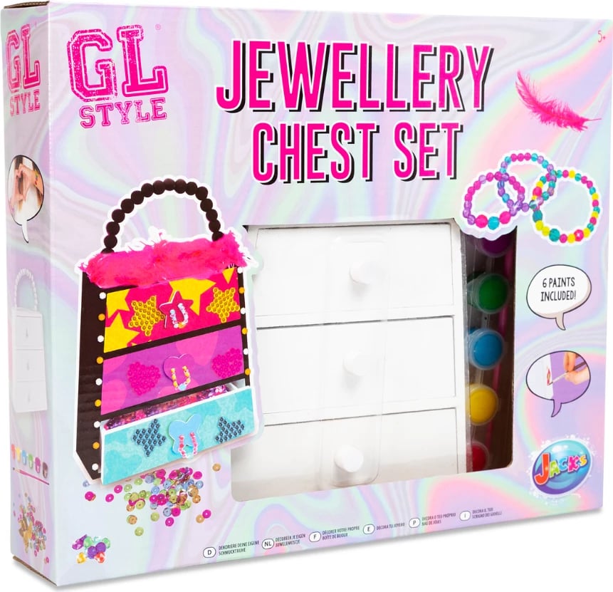 GL Style Design Your Own Jewellery Box Craft Set