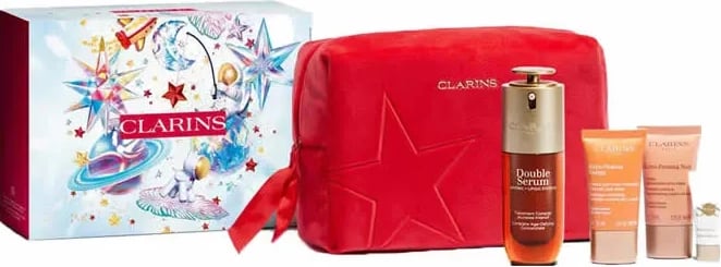 Set për kujdes të fytyrës Clarins Double Serum unisex 5 copë 50ml