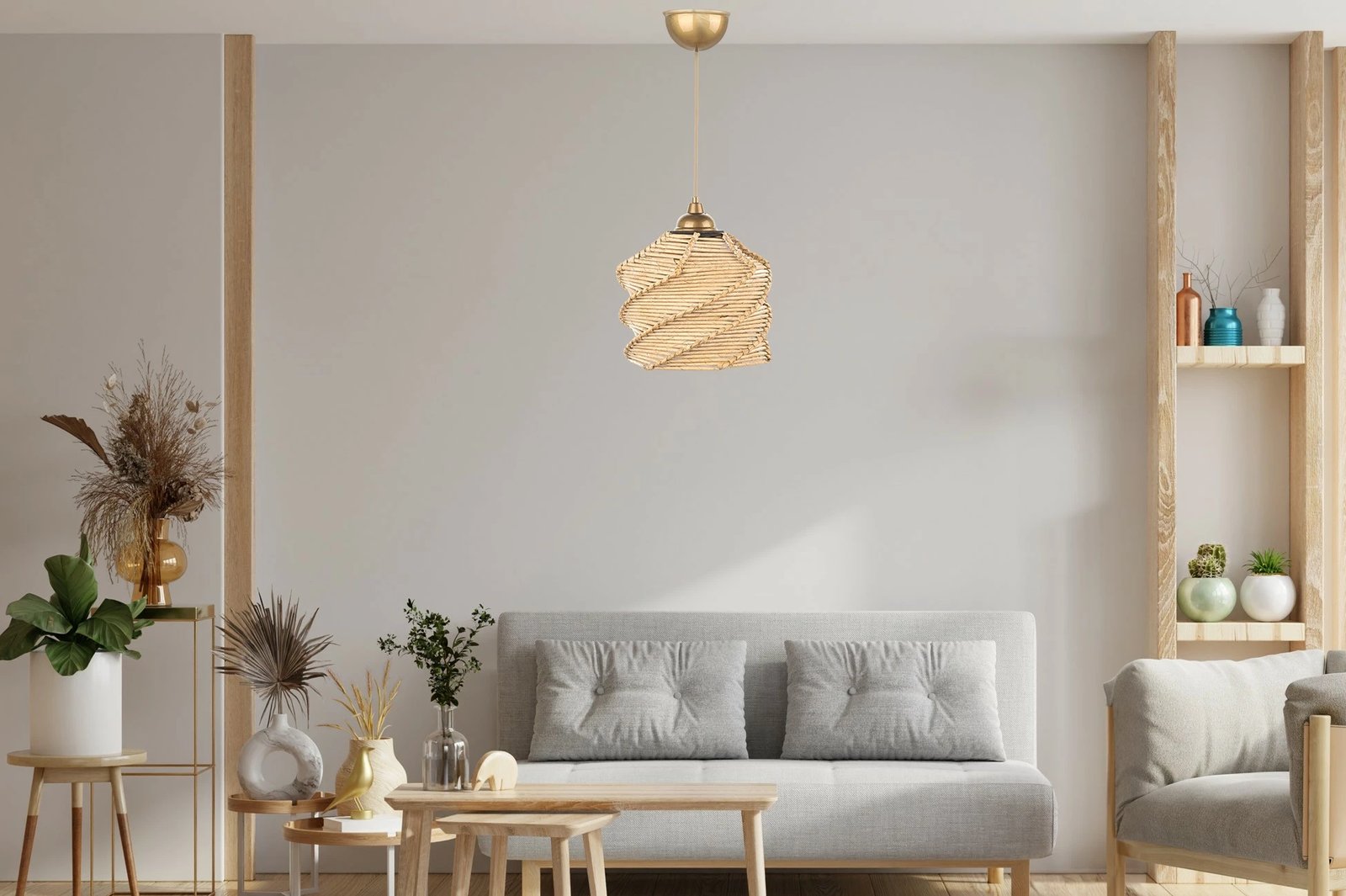 Llambë tavani Bohemian, ngjyrë natyrale, Opviq SP180, 20x75cm