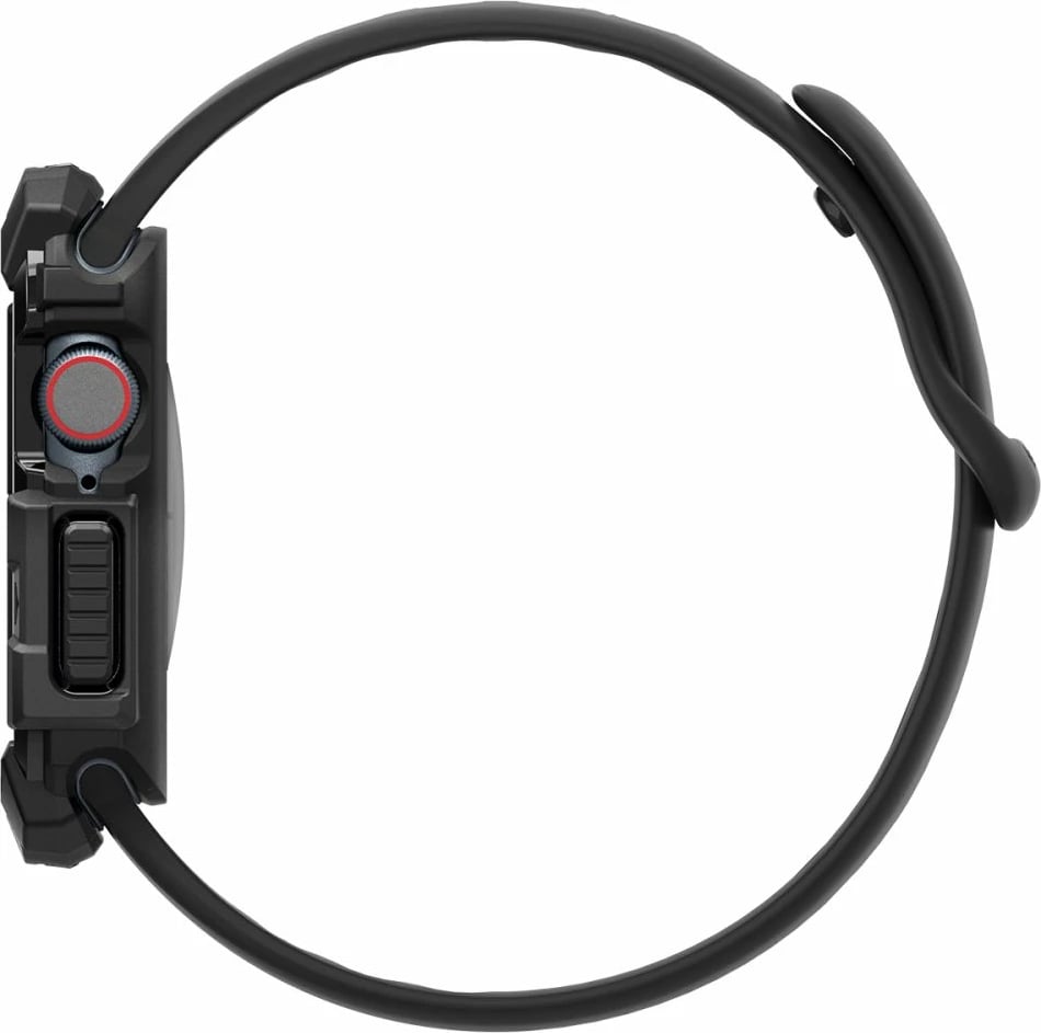 Mbështjellës Spigen Rugged Armor për Apple Watch 10, 46mm, i zi