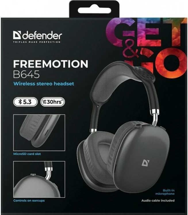 Kufje wireless Defender FreeMotion B645, Bluetooth 5.3, Stereo, Mikrofon, E zeze