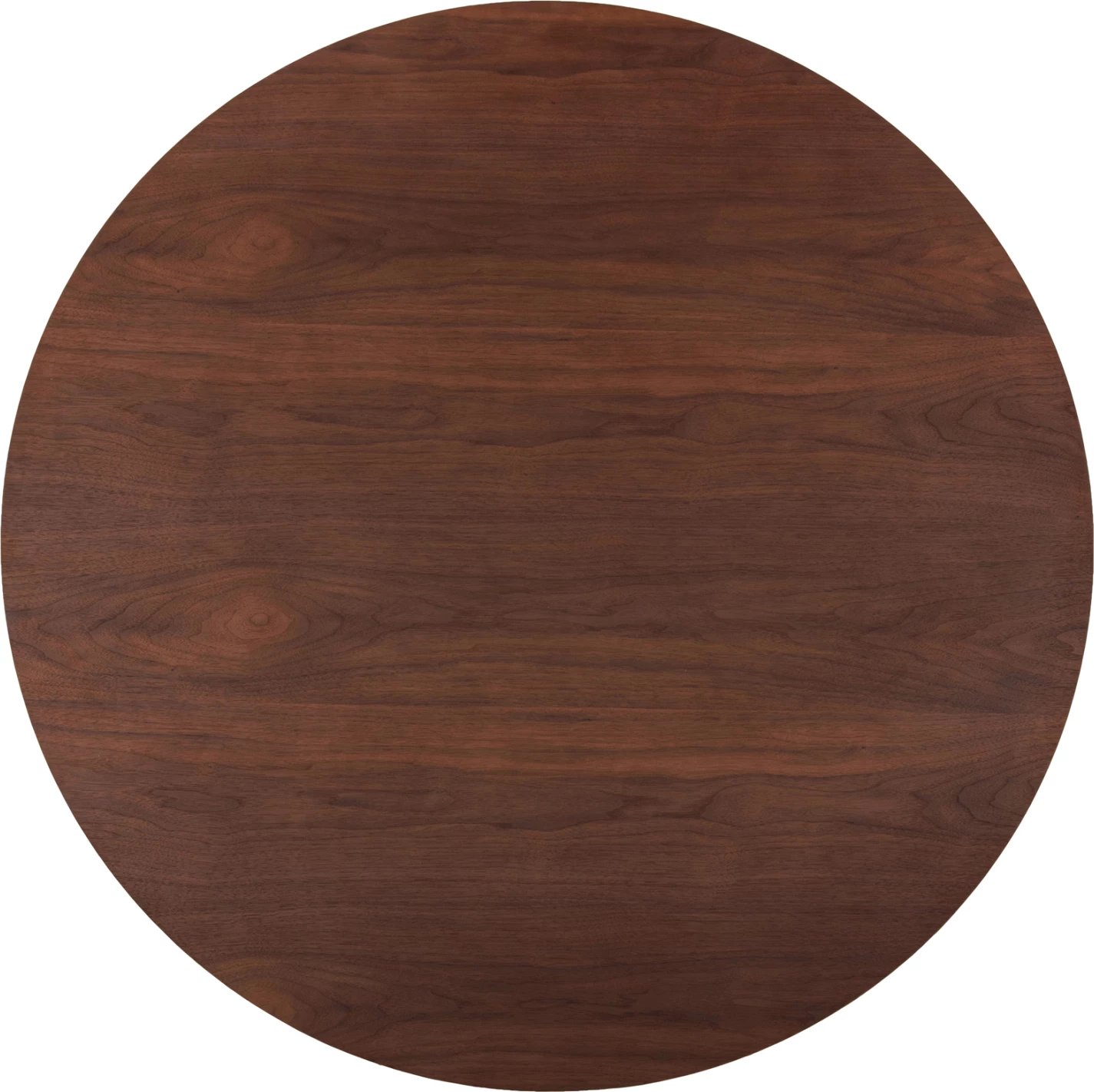 Tavolinë e rrumbullakët për ngrënie, DENTY, MDF me furnir lisi, ngjyrë arre, Φ120x75H cm