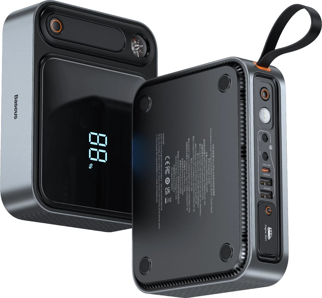 Jump starter Baseus Super Energy Ultra BS-CH005, 26800 mAh, 3000A, i zi Jump starter Baseus Super Energy Ultra BS-CH005, 26800 mAh, 3000A, i zi