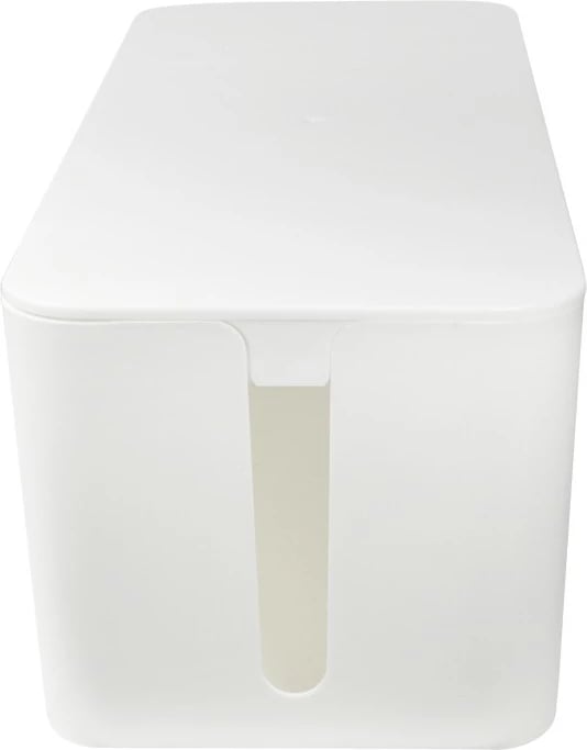 Kuti për kabllo LogiLink, menaxhim kabllosh, plastikë, e bardhë, 400x135x160mm
