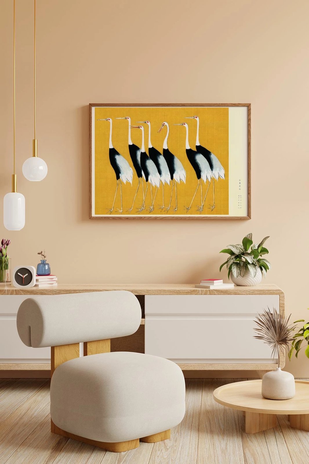 Pikturë dekorative me kornizë, shumëngjyrëshe, Lmnmdlkahve20