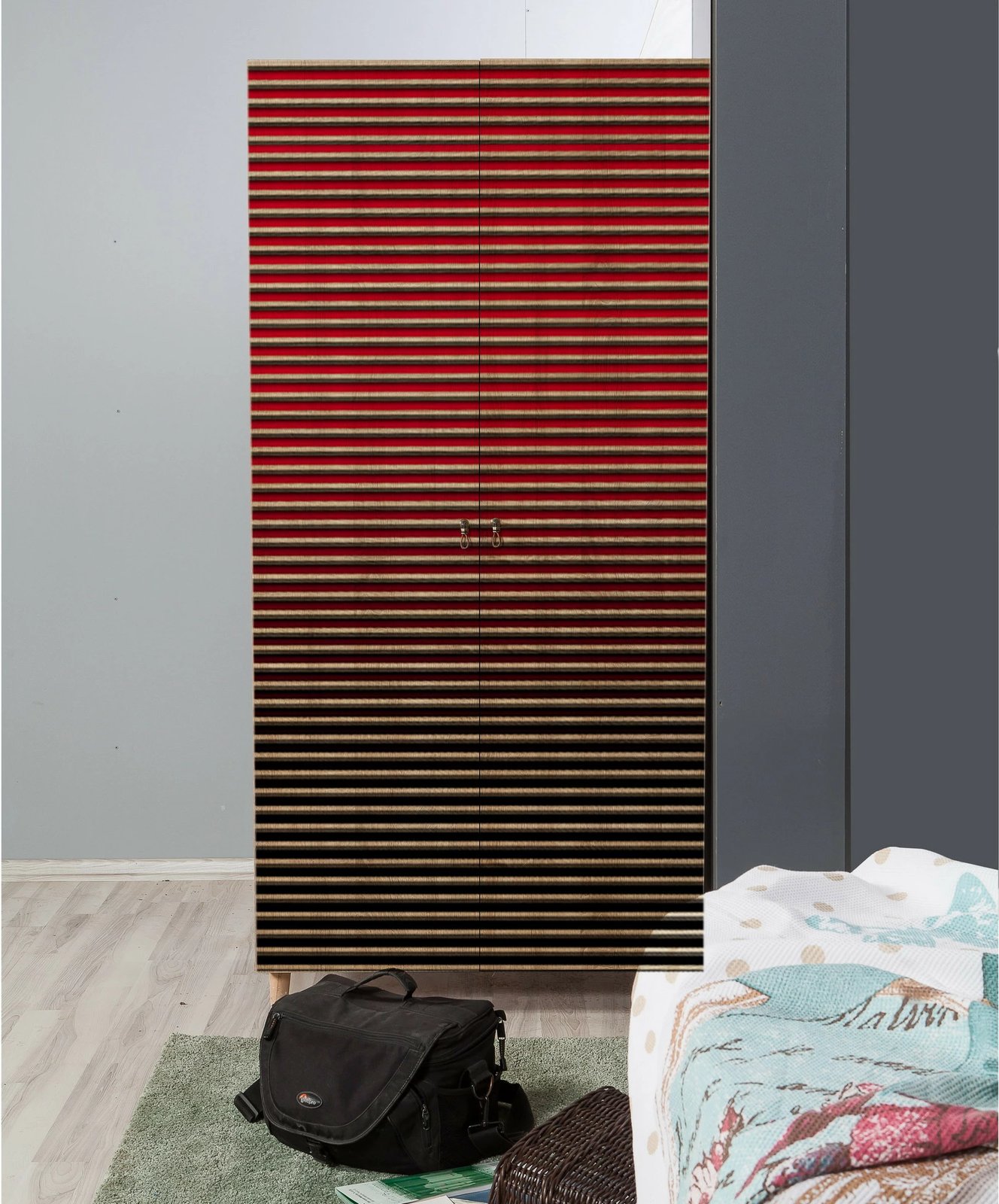 Dollap Hanah Home, model Stil - 221, ngjyrë lisi Sonoma