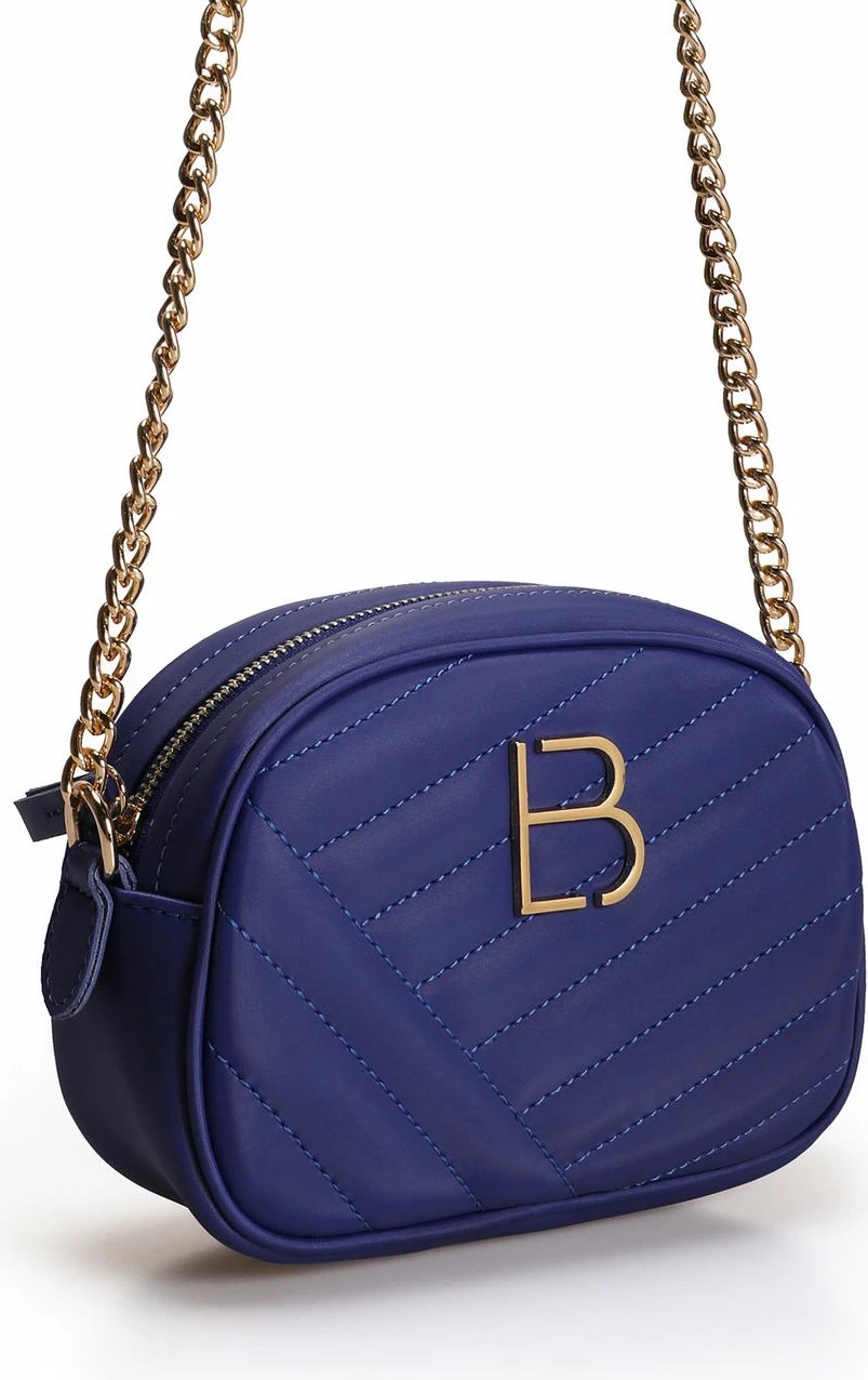 Çantë crossbody, ngjyrë sax blue, Lucky Bees, 1298