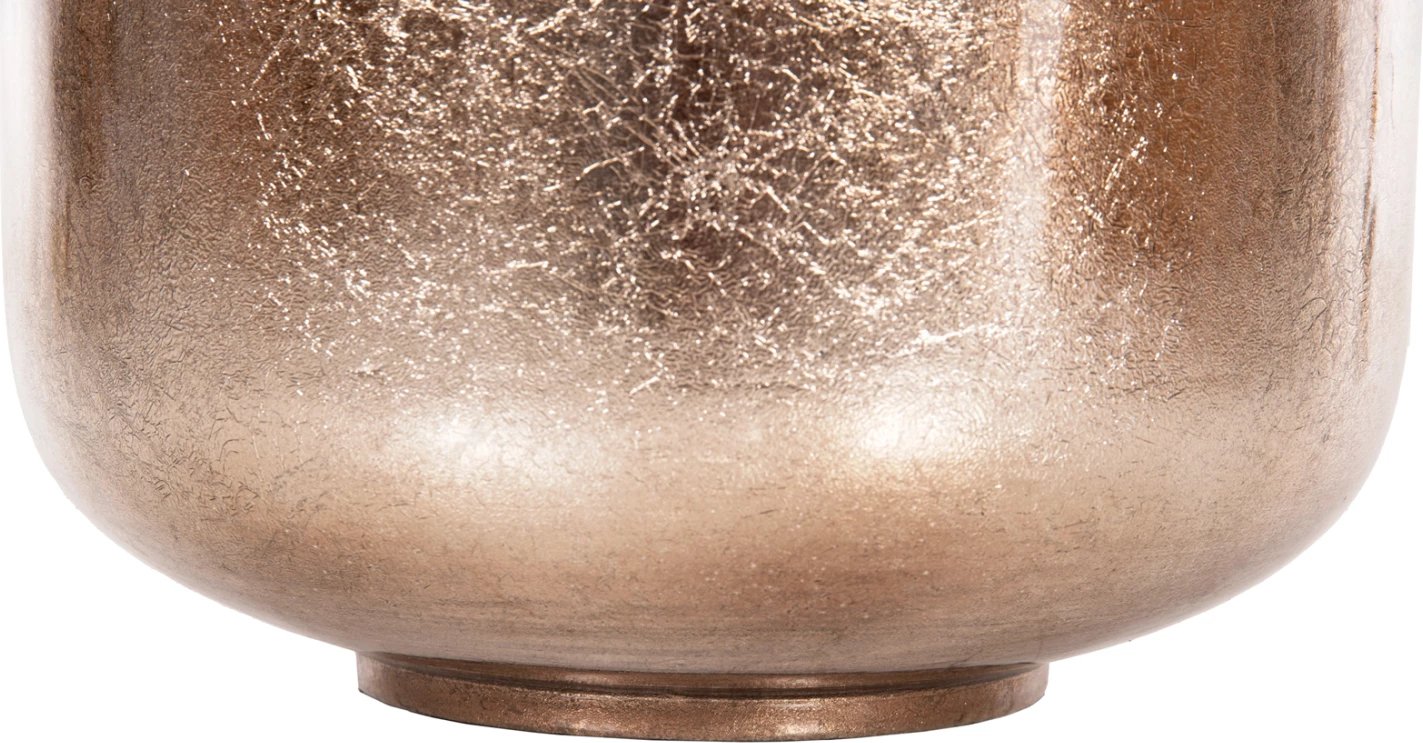 Vazo dekorative për dysheme RAKSASA FH4230.02 metalike, ngjyrë salmon-bronz e lehtë, Φ30x90H cm