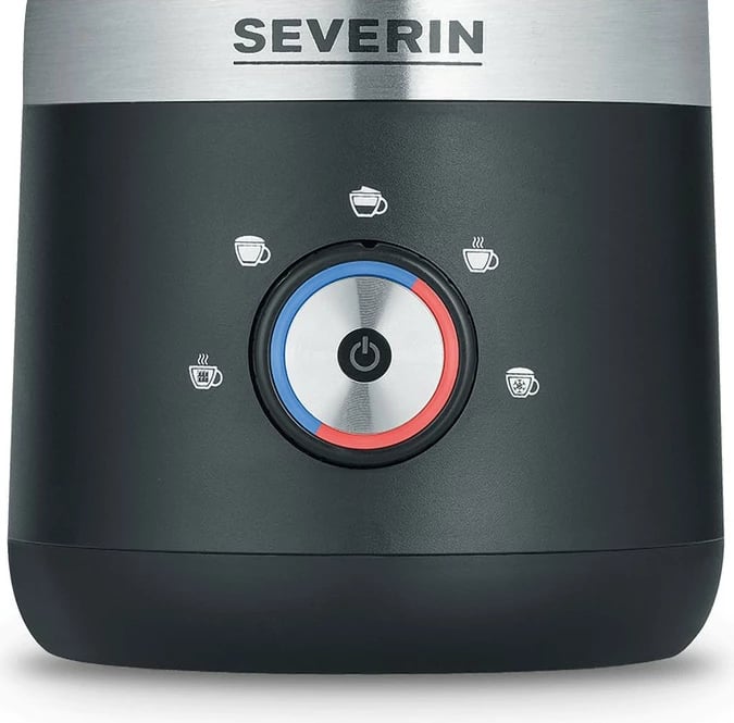 Rrahëse qumështi Severin 3588, elektrike dore, 0.3L, inox, e zezë/argjendtë