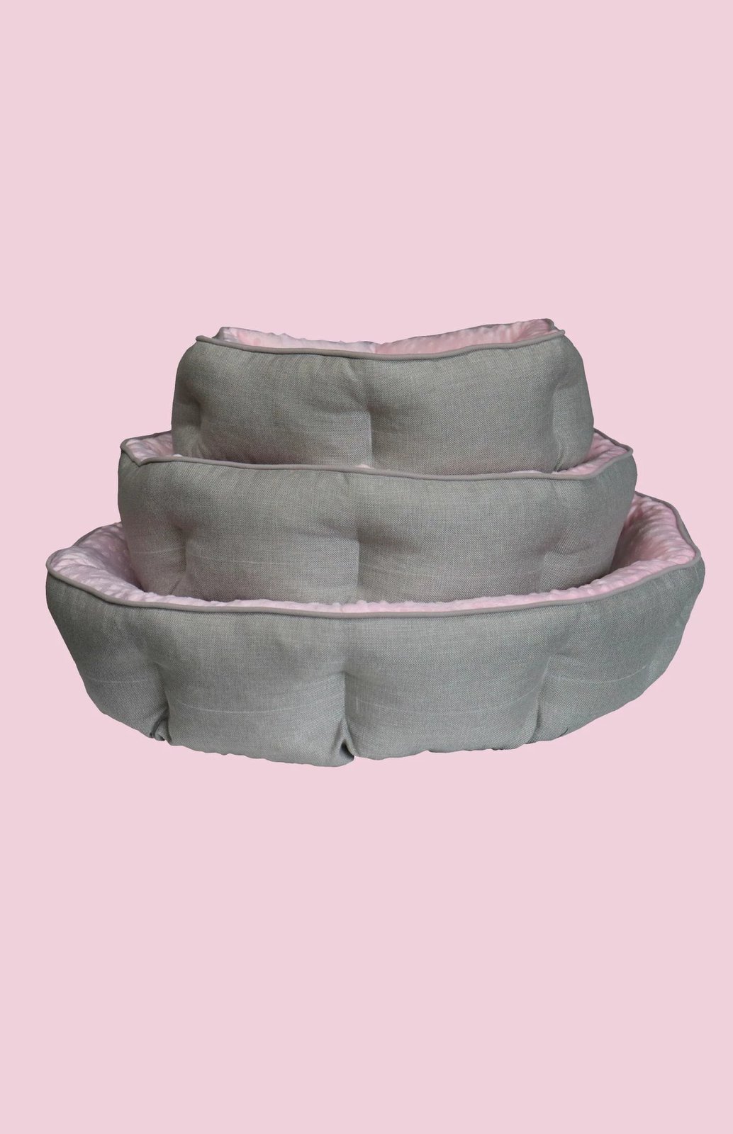 Shtrat për kafshë, ngjyrë rozë, Princess M, 60x70x10cm