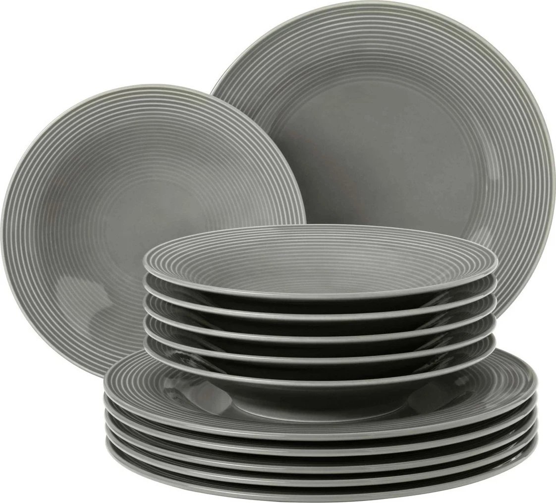 Set enësh SELTMANN BEAT COLOR GLAZE për 6 persona, Gri
