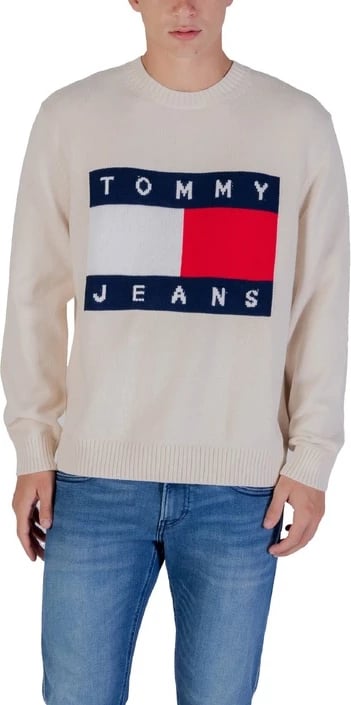 Xhemper për meshkuj Tommy Hilfiger Jeans, beige