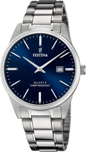 Orë dore FESTINA F20511/3 për meshkuj, e kaltër