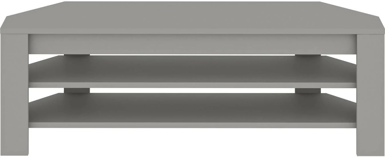 Komodë për TV Hanah Home, qoshe, ngjyrë gri