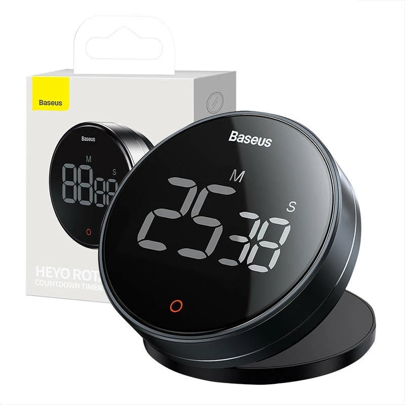 Timer Baseus Heyo Pro FMDS000013, digjital, LED, gri