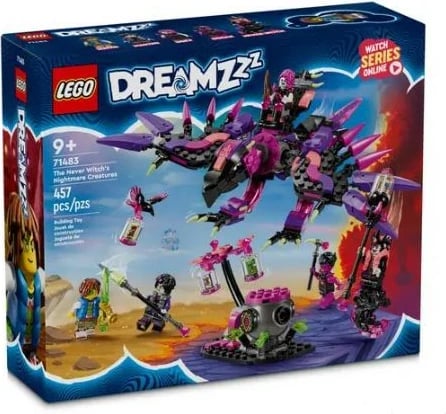 Set LEGO DREAMZzz 71483 Nightmares Creatures Neverknow, 457 pjesë