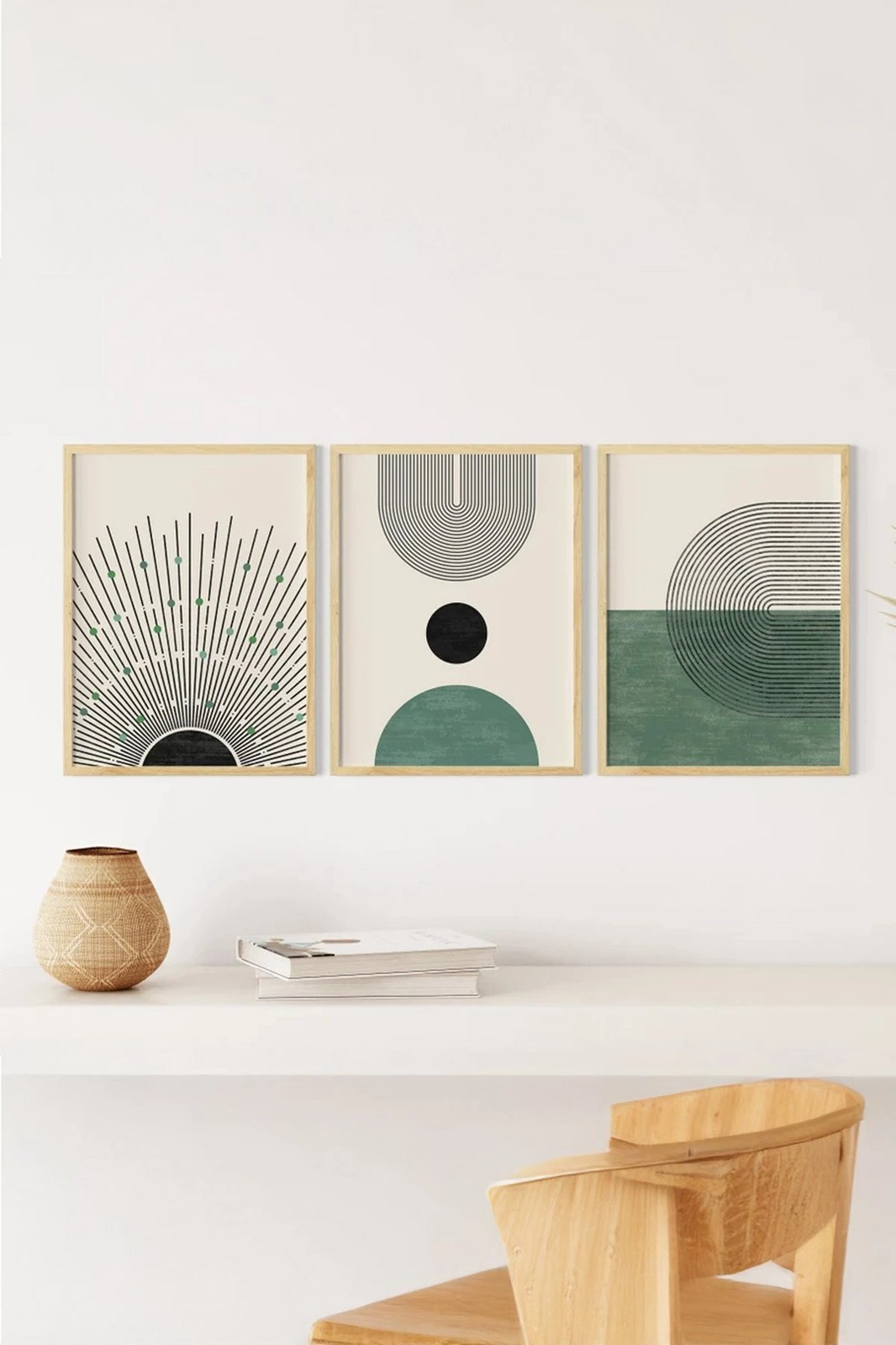 Pikturë dekorative me kornizë (3 copë), Wallity, 3Dartsohoset1