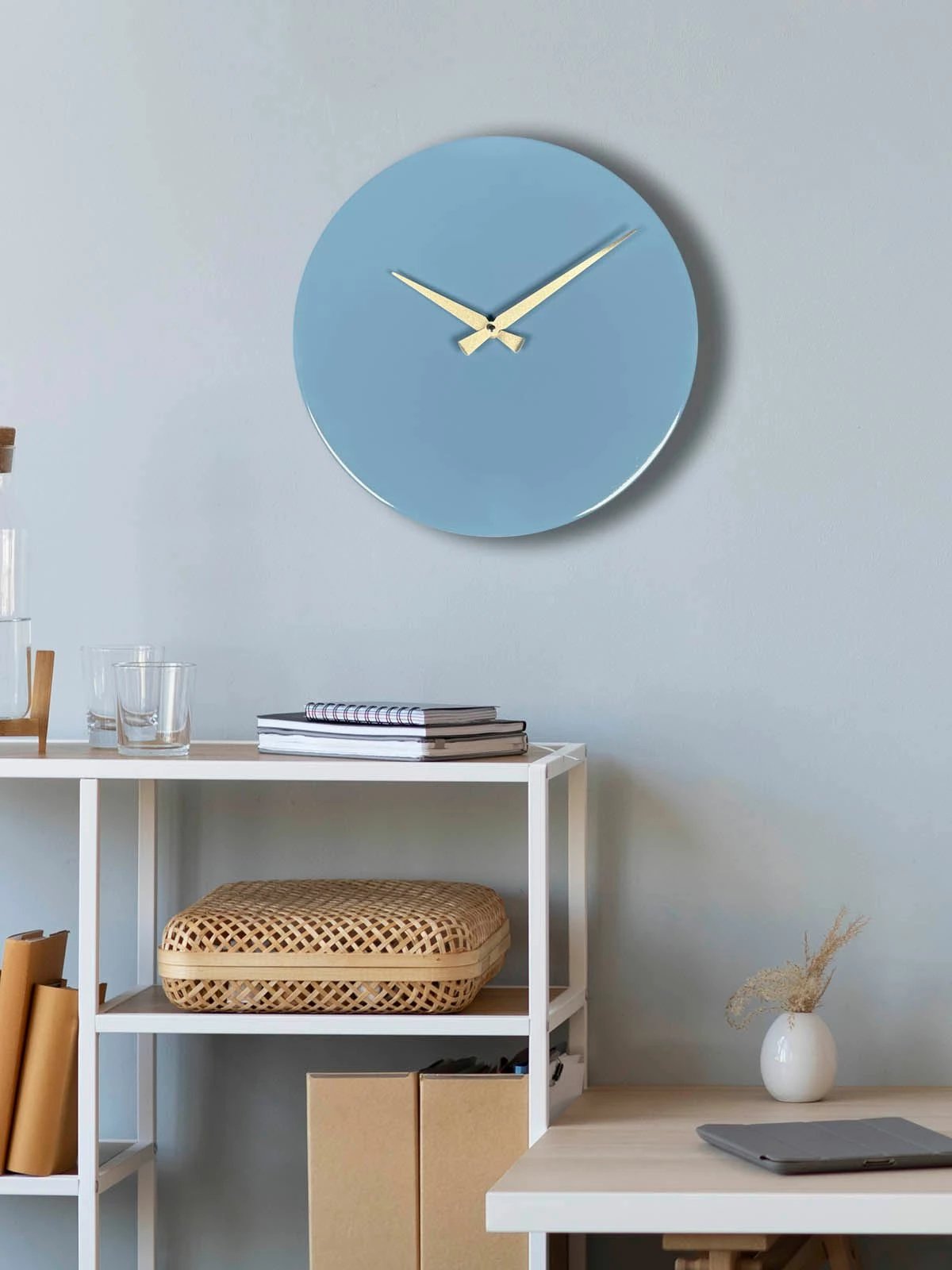 Orë muri dekorative metalike Wallity, blu, 35x35cm