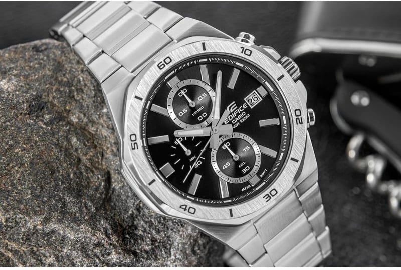 Orë dore për meshkuj Casio, argjend