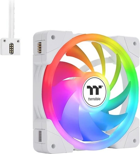 Ventilatorë Thermaltake SWAFAN EX12 ARGB, 12 cm, 3 copë, Bardhë