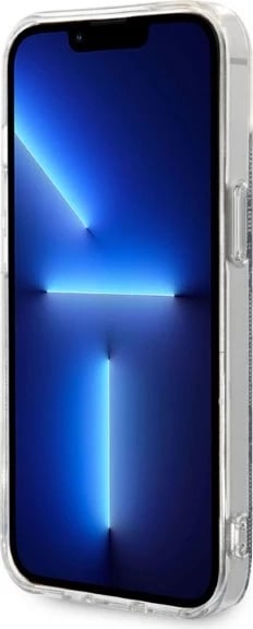 Set mbështjellës Guess GUBPP14SH4EACSB me karikues wireless për iPhone 14, 6.1", 4G Print, MagSafe, blu