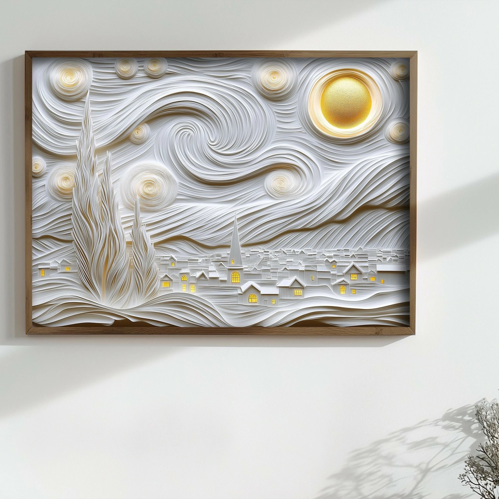 Pikturë dekorative me kornizë MDF, Wallity, TUN124-XL, shumëngjyrëshe, 50x70x3.5cm