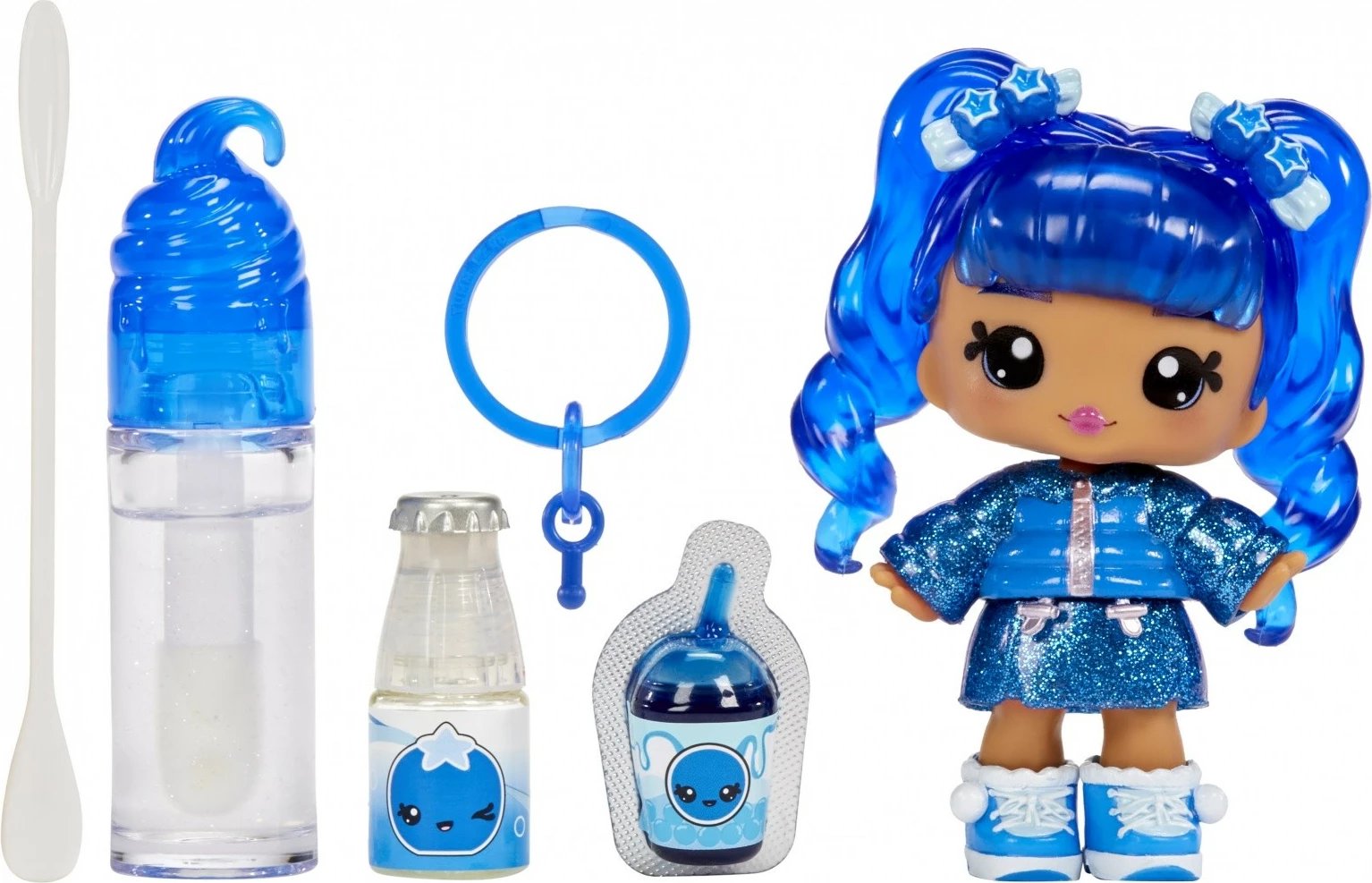 Set lodër dhe lipgloss Yummiland MGA Rory Blueberry, për vajza, me aromë boronicë