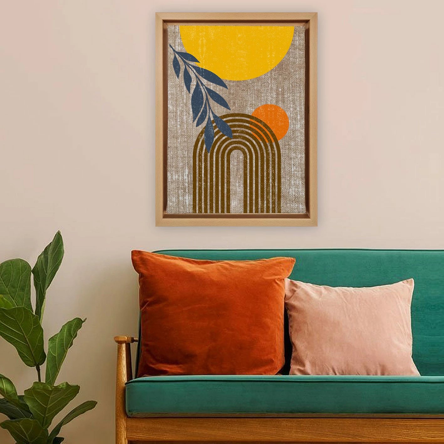 Pikturë dekorative në kanavacë, shumëngjyrëshe, Wallity, LNJ31855198777, 36x46cm