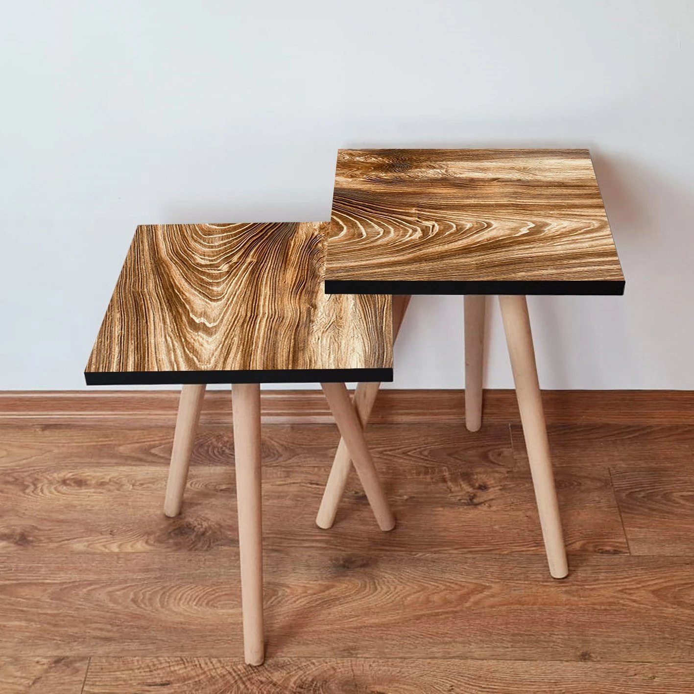 Set tavolina të ndërlidhura, ngjyrë kafe, Skye Decor, 2Shp346